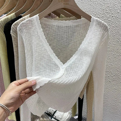 Pastel Crop Cardigan for Women Long Sleeve Button Front Lightweight Knitted Cardi Jacket Top Teen-girl Basic Outfit