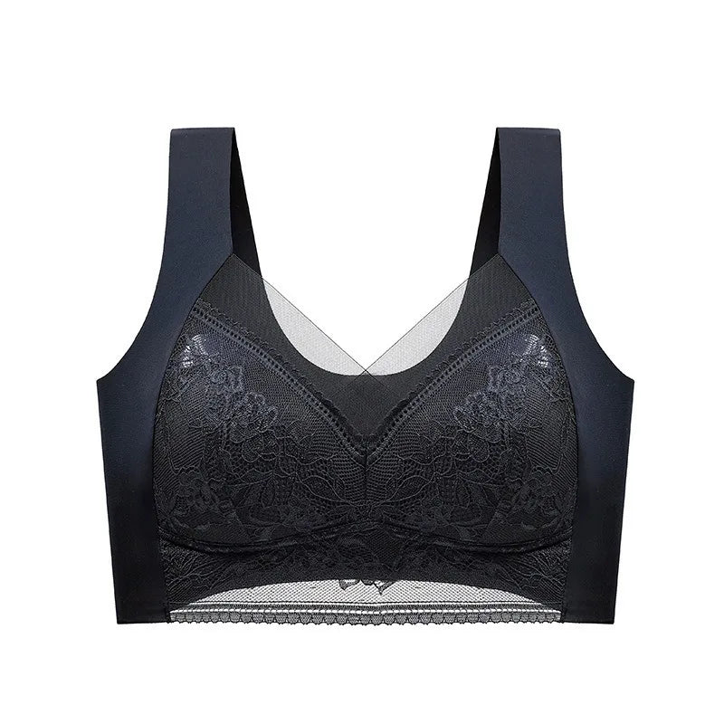 Seamless Lace Bra - Large Size Underwear | Breathable Thin Bra With Beautiful Back