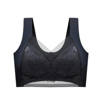 Seamless Lace Bra - Large Size Underwear | Breathable Thin Bra With Beautiful Back