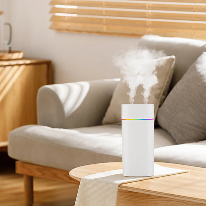 Portable USB Humidifier - 600ml Aroma Diffuser with Colorful Night Light for Home  Car