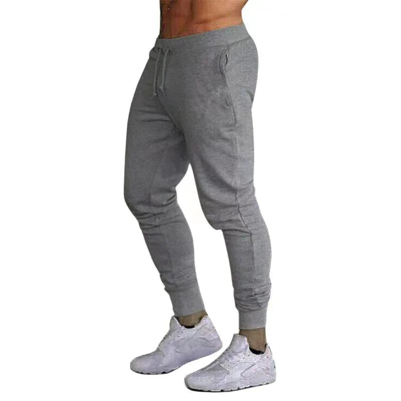 Men Jogger Pants – Slim Fit Sweatpants with Drawstring for Running & Fitness