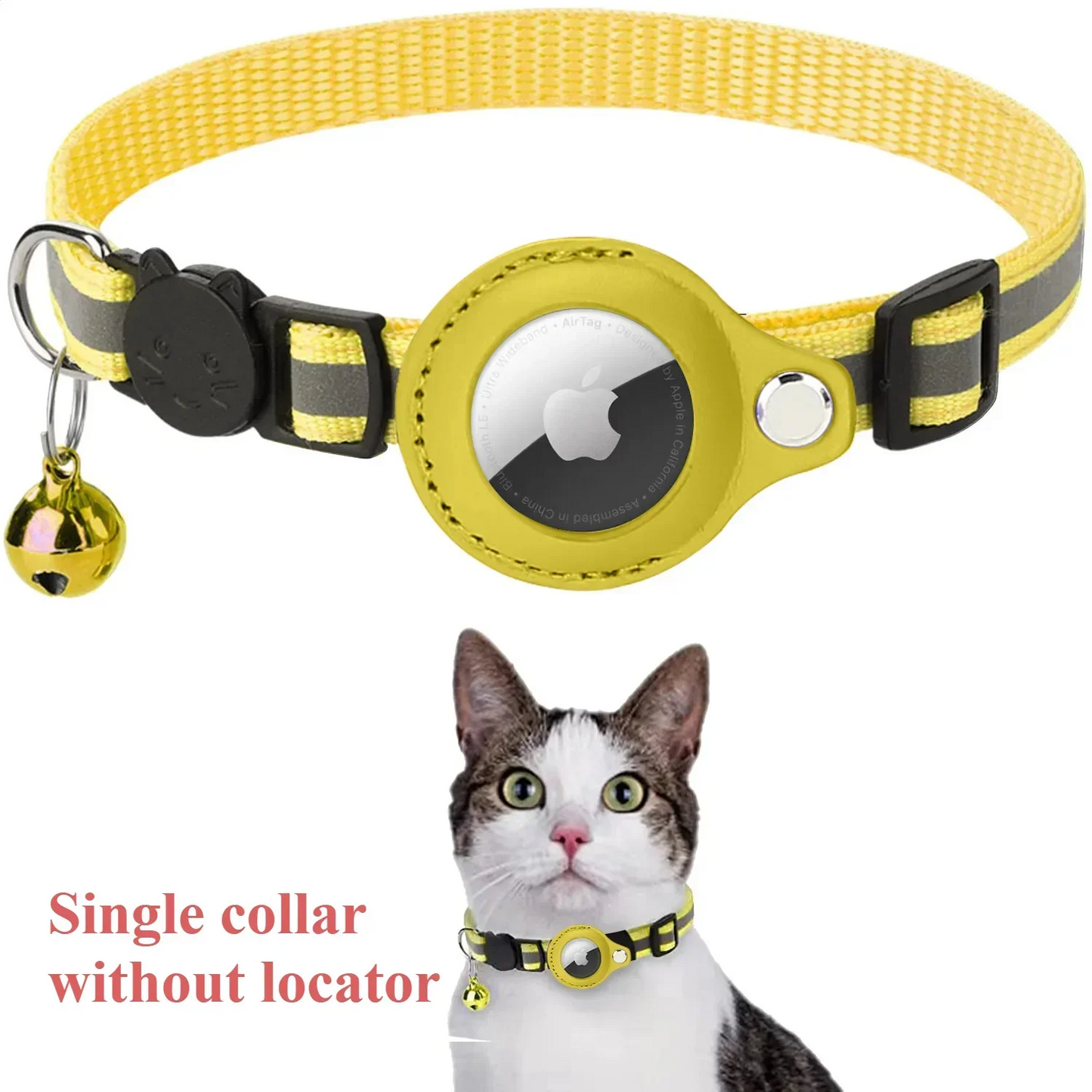 Pet GPS Tracker - Bluetooth Dog GPS Collar | Reflective Wearable Locator