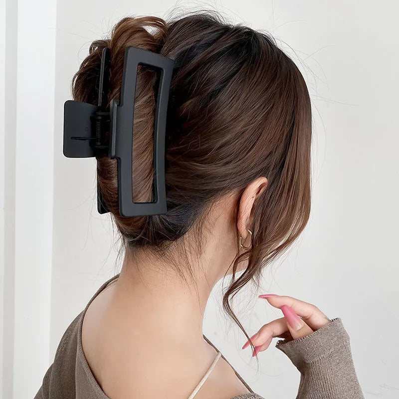 5 Inche Extra Large Claw Clips for Thick Hair and Long Hair, 4 Pack Xl Jumbo Claw clips, Oversized Matte Non-slip Rectangle Hai