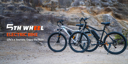 5TH WHEEL AB17 Electric Bike, 700W Peak Motor, 23 Mph Max Speed, Color LCD Display, Front Suspension