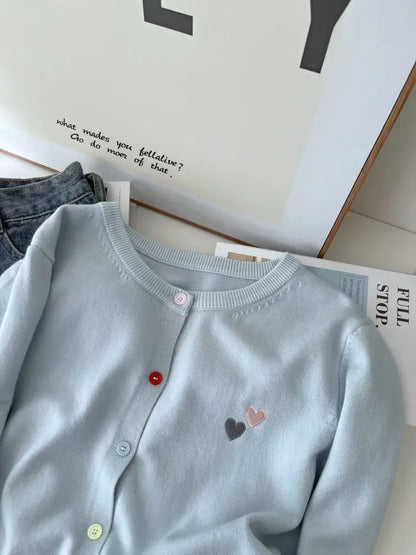 Fashion Versatile Women Sweater 2026 Autumn Winter Elegant Embroidered Women Knit Cardigan Long Sleeve Unique Colorful Buttons