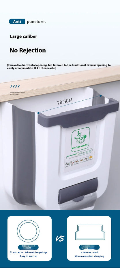 Foldable Large-Capacity Trash Can - Easy-to-Clean Camping Car Accessory