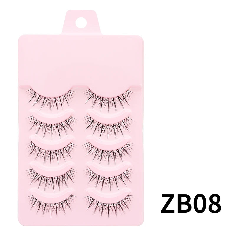 Manga Lashes - Soft Natural Thick False Eyelashes for Daily Makeup