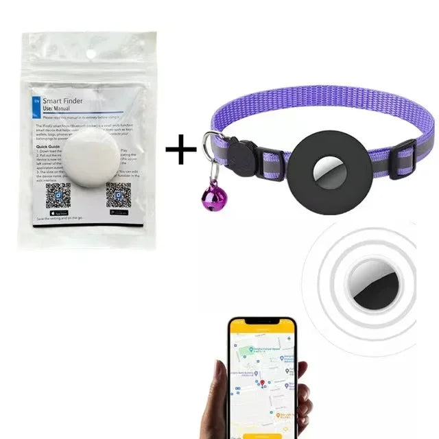 Pet GPS Tracker - Bluetooth Dog Locator With Long Battery Life & Real Time Location