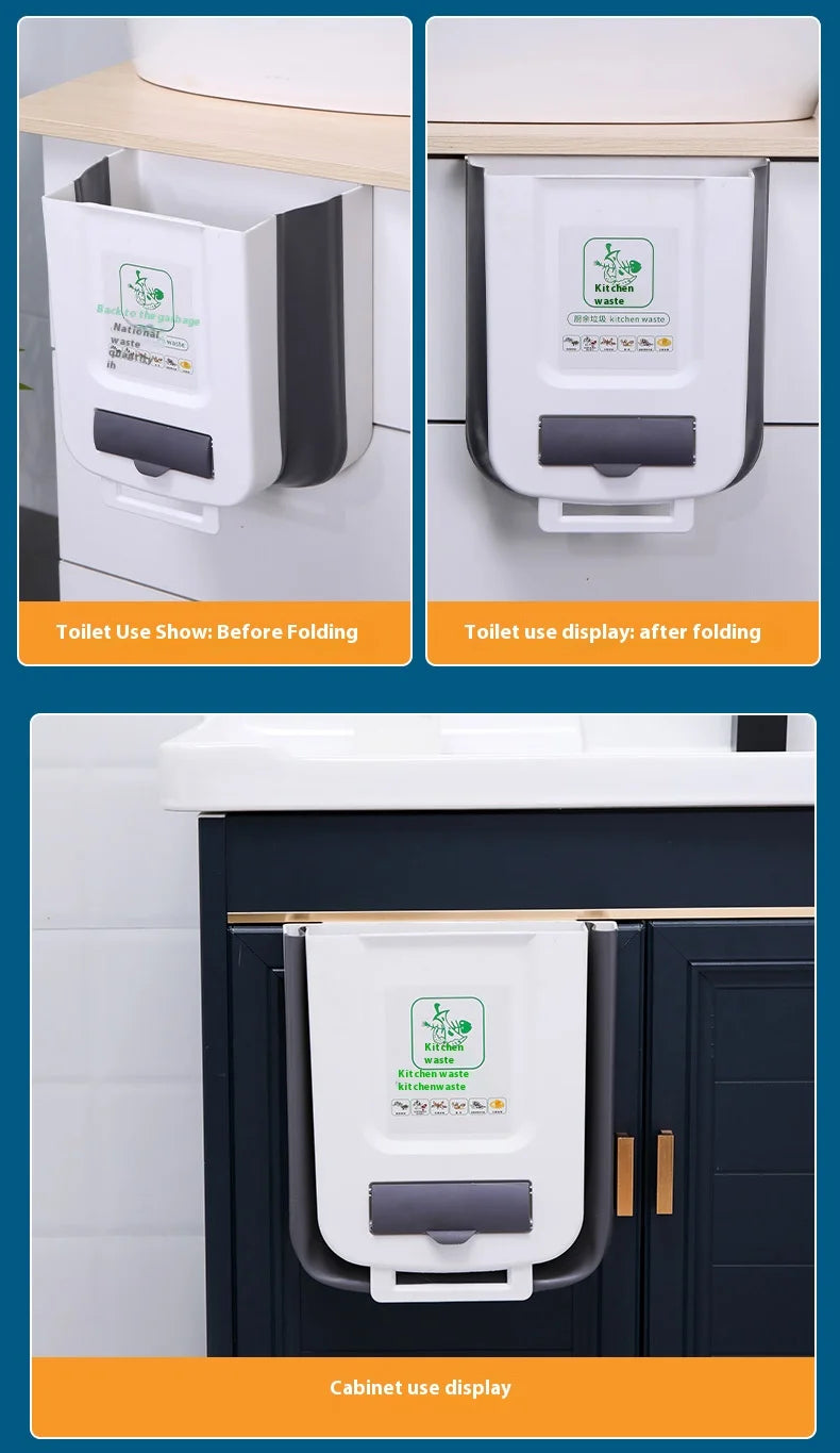 Foldable Large-Capacity Trash Can - Easy-to-Clean Camping Car Accessory