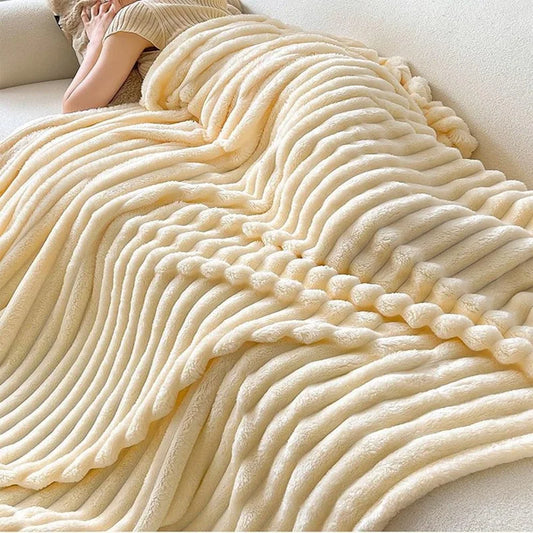 Plush Sofa and Bed Blanket - Soft Fluffy Multifunctional Throw - ZOOMNSTORE