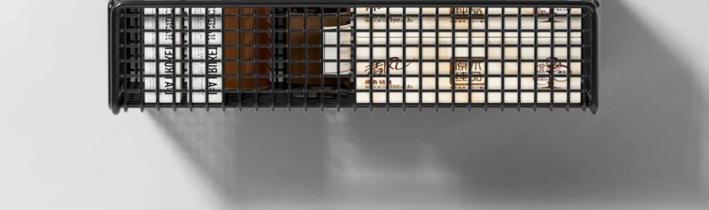 Multifunctional Bathroom Organiser - Wall Mount Toiletries Storage Rack