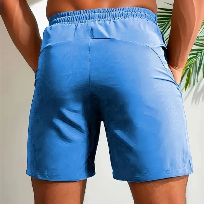 Men Gym Shorts – Breathable Quick Drying Summer Workout Pants with Elastic Waist