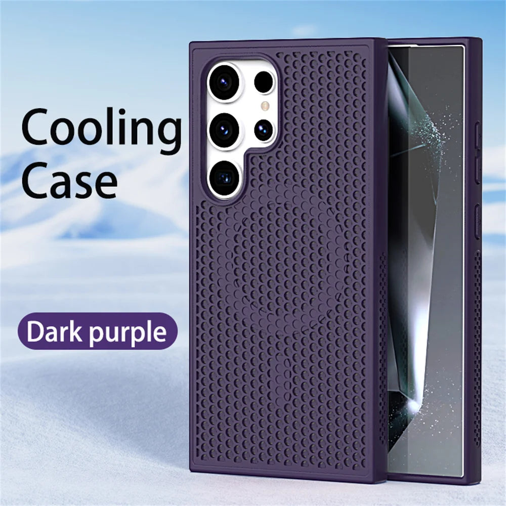 Magnetic For Magsafe Heat Dissipation Phone Case For Samsung S26 S25 S24 S23 Ultra S22 Plus FE Luxury Shockproof Protector Cover