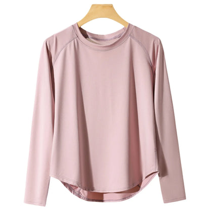 Women's Yoga Top – Long Sleeve Quick Dry Sportswear | Breathable, Flexible Workout Tee
