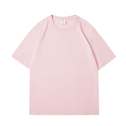 WAVLATII New Women Solid Cotton T shirts Female Dark Green Oversized Casual Soft Tees Unisex Short Sleeve Summer Tops