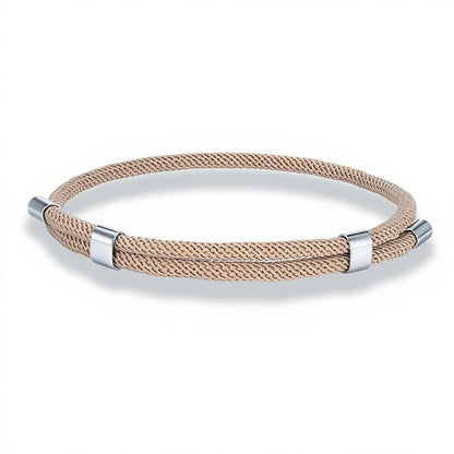 MKENDN Simple Style Men Women Bracelet 3mm Durable Marine Rope With Polished Steel Closure Jewelry Summer Beach Gifts