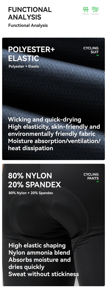 Men's Summer Cycling Jersey – Breathable Quick-Dry Bike Top