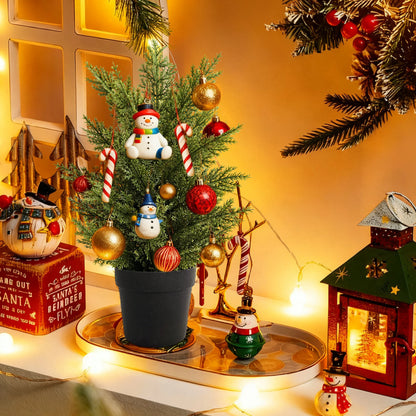 Artificial Christmas Tree - Green Potted DIY Home Decor for Weddings Birthdays and Xmas