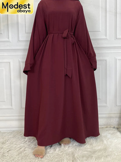 Modest Abaya Dress Ramadan Kaftan For Women | Elegant Muslim Maxi Robe