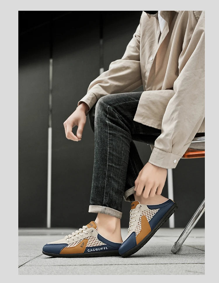Men's Fashion Multi-Functional Casual Shoes - Durable and Comfortable Sports Sandals with Soft Insole, Breathable Fabric Lining,