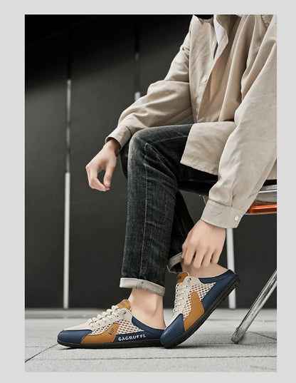 Men's Fashion Multi-Functional Casual Shoes - Durable and Comfortable Sports Sandals with Soft Insole, Breathable Fabric Lining,