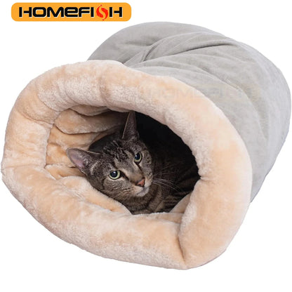 Autumn and Winter Cat Sleeping Bag Semi-enclosed Cat Nest Warm Small and Medium-sized Pet Nest Can Be Disassembled and Washed