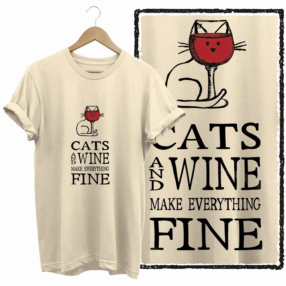 COOLMIND BEIGE cat print exclusive graphic 100% cotton women T shirt big size loose cotton cat lover women tshirt LOVELY cat tee