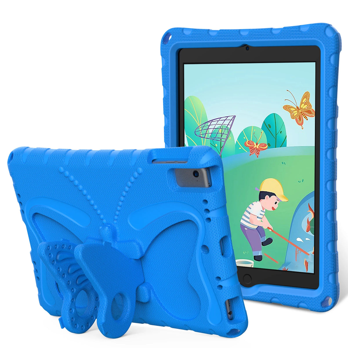 Cute Butterfly Kids Case For IPad 10.2 7th 8th 9th IPad Air3 Pro 10.5 Air 4 5 10.9 Pro 11 Shockproof Lightweight Case with Stand