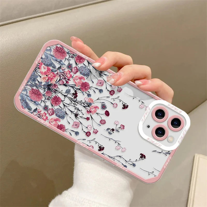 Flower Love Heart Case For Samsung Galaxy A57 A17 A07 A06 A56 A16 A36 A55 5G A15 A54 A14 A34 A32 A33 S26 S25 Ultra Plus Cover