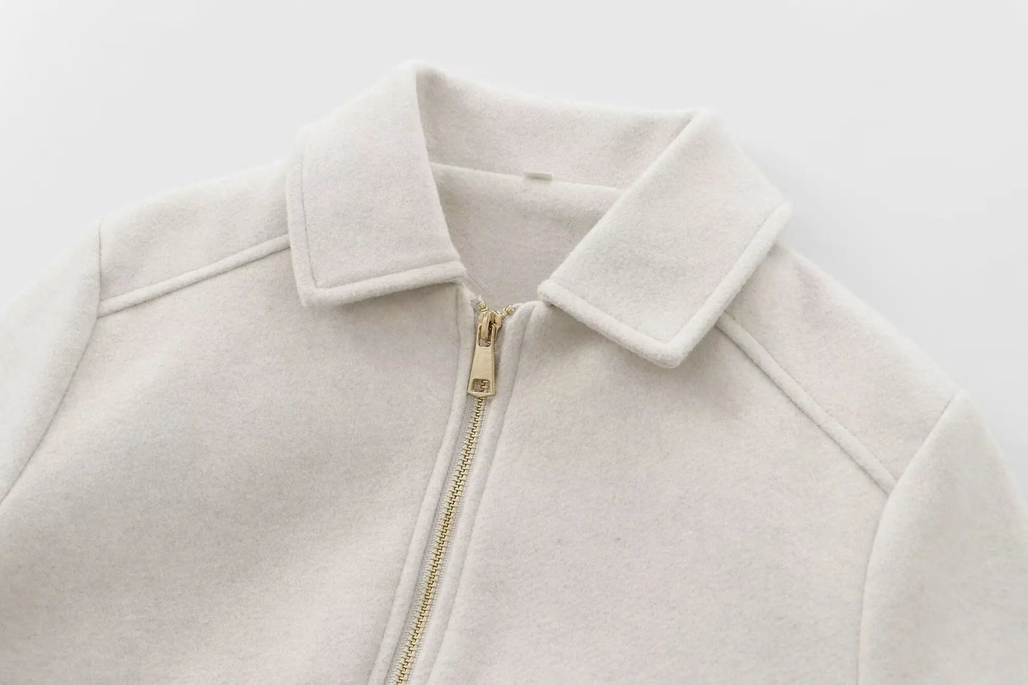 Women's Zipper Jacket - Casual Long Sleeve Coat With Pocket | Lightweight Winter Outerwear