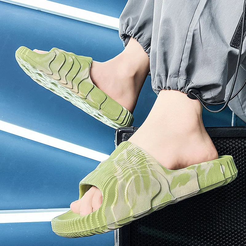 Boys Fashion Casual Sports platform Sandals 2024 Outdoor Non-slip Beach Slippers Men's Flip-flops Bathroom Sandals