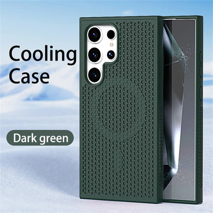Magnetic For Magsafe Heat Dissipation Phone Case For Samsung S26 S25 S24 S23 Ultra S22 Plus FE Luxury Shockproof Protector Cover