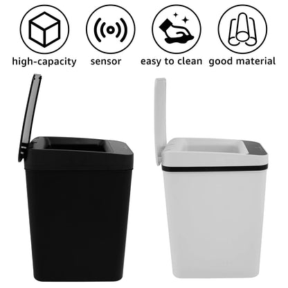 Touchless Infrared Trash Can - 12L Smart Sensor Wastebasket for Kitchen  Bathroom