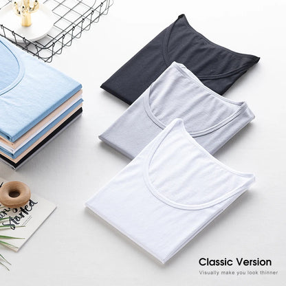 Women's V-Neck T-Shirt – Silk-Linen-Cotton Solid Summer Tee