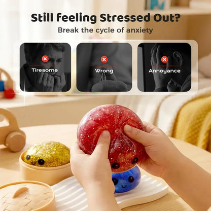 New Glitter Dumpling Pressure Ball Slow Rebound Soft Pinch Decompression Office Home Decorat Children Adults Birthday Gifts