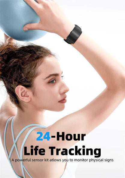 New GPS Trajectory AI Health Bracelet Heart Rate Blood Pressure HRV Monitor Call Reminder Smart Watch Sport Band Fitness Tracker