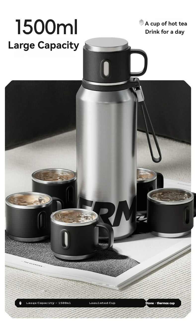 Double Wall Vacuum Insulated Thermos Bottle Stainless Steel Flask Portable Travel Mug With Lid Outdoor Hiking Gym Daily Use