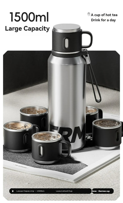 Double Wall Vacuum Insulated Thermos Bottle Stainless Steel Flask Portable Travel Mug With Lid Outdoor Hiking Gym Daily Use