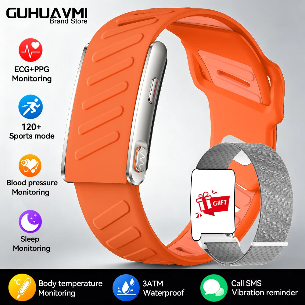 New Fitness Tracker ECG Heart Rate Smart Bracelet Blood Pressure Blood oxygen Sleep 24/7 Monitoring SMS Call Reminder Smart Band