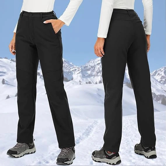 Windproof Thermal Pants for Women, Soft Trousers for Hiking, Camping, Outdoor Sports, Mountain Climbing, Travel, Winter