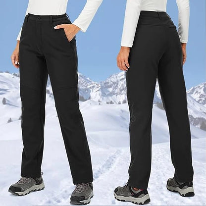 Windproof Thermal Pants for Women, Soft Trousers for Hiking, Camping, Outdoor Sports, Mountain Climbing, Travel, Winter