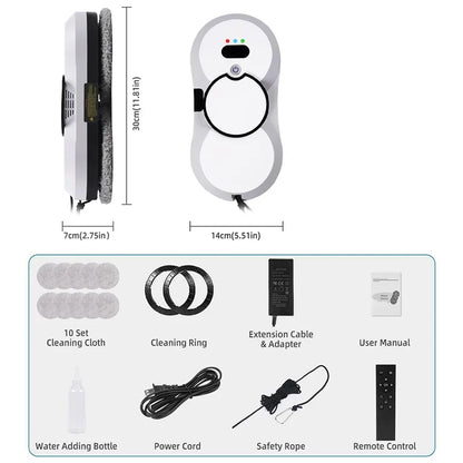 Smart Window Cleaning Robot - Automatic Glass Washer  Vacuum