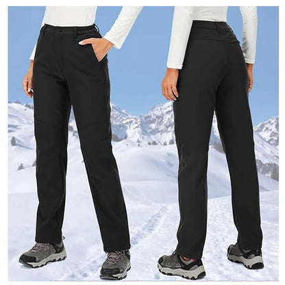 Windproof Thermal Pants for Women, Soft Trousers for Hiking, Camping, Outdoor Sports, Mountain Climbing, Travel, Winter