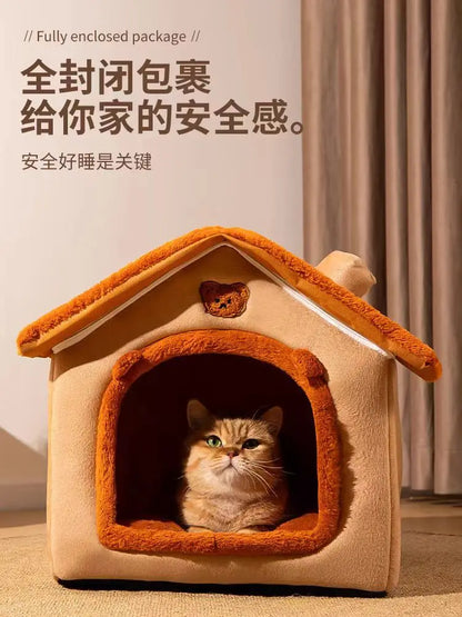New Pet House with Super Large Space Cat and Dog Beds of All Sizes To Sleep in All Seasons Puppy Keep