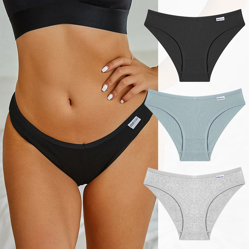 Cotton Women's Panties - Low Waist Briefs | Comfortable Soft Cotton Underwear