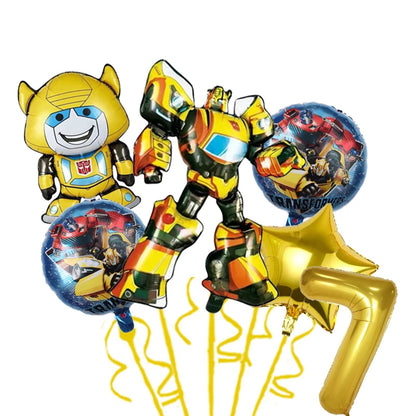 Robot Birthday Party Supplies - Disposable Plates Cups Tablecloth Balloons Gift Bags Backdrop