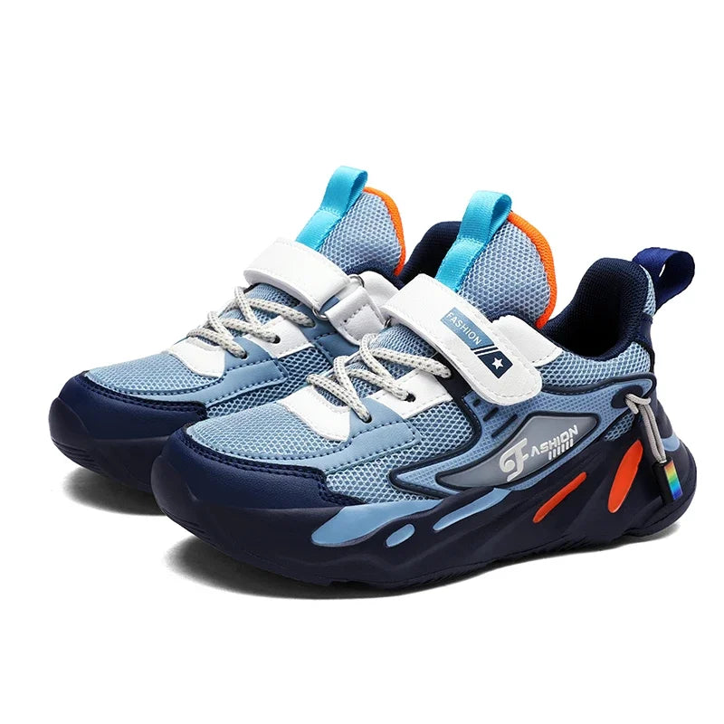 Big Kids Running Shoes Breathable Mesh with EVA Cushion - Non-Slip Rubber Sole Lightweight for School Sports