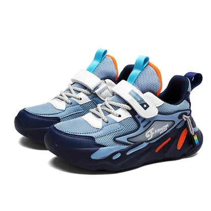 Big Kids Running Shoes Breathable Mesh with EVA Cushion - Non-Slip Rubber Sole Lightweight for School Sports