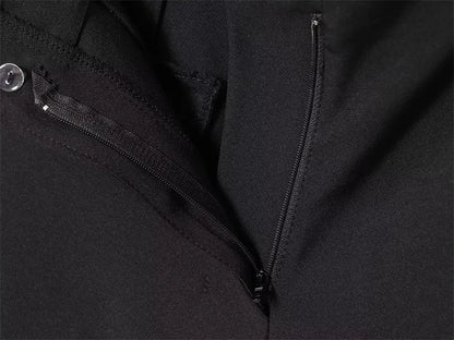 Women's Black Shorts – Cropped Casual Commuter Shorts