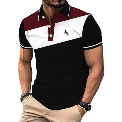 Men's Polo Shirt - Summer Casual Short Sleeve Business Polo With 3D Digital Print